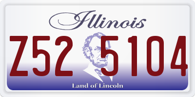 IL license plate Z525104
