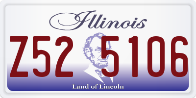 IL license plate Z525106