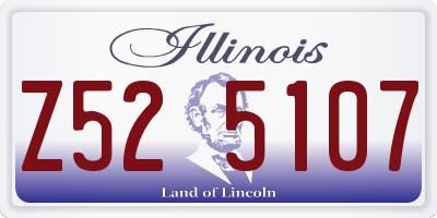 IL license plate Z525107