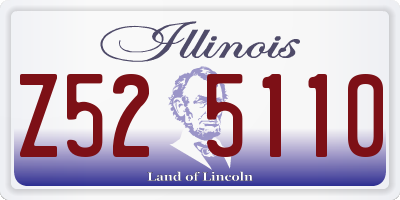 IL license plate Z525110