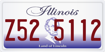 IL license plate Z525112