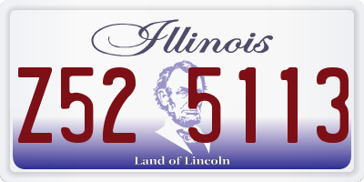 IL license plate Z525113