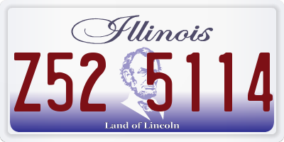 IL license plate Z525114