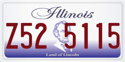 IL license plate Z525115