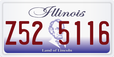 IL license plate Z525116