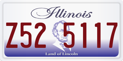 IL license plate Z525117