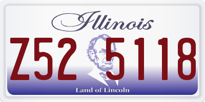 IL license plate Z525118