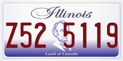 IL license plate Z525119