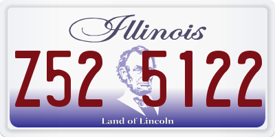 IL license plate Z525122