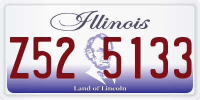 IL license plate Z525133