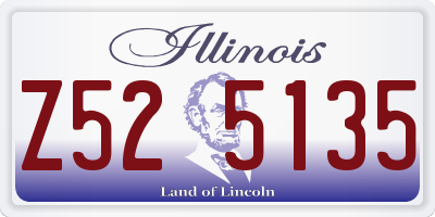IL license plate Z525135