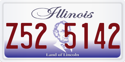 IL license plate Z525142
