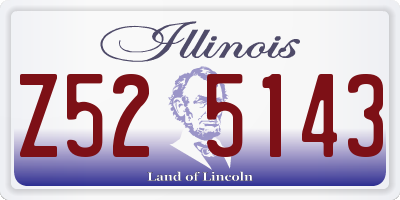 IL license plate Z525143