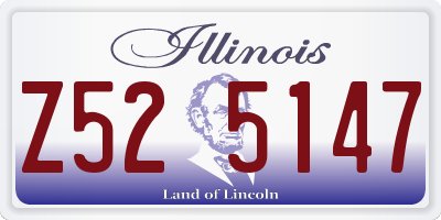 IL license plate Z525147