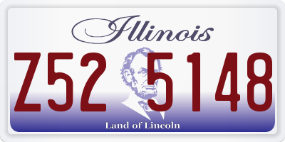 IL license plate Z525148