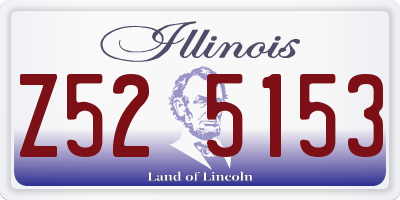 IL license plate Z525153