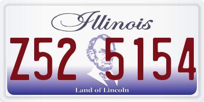 IL license plate Z525154