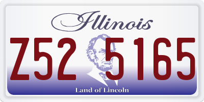IL license plate Z525165