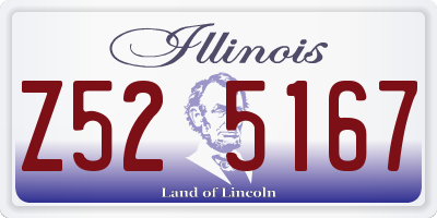 IL license plate Z525167