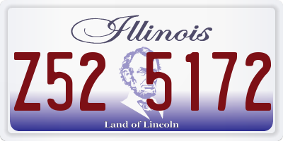 IL license plate Z525172