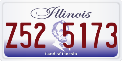 IL license plate Z525173