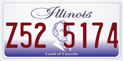IL license plate Z525174