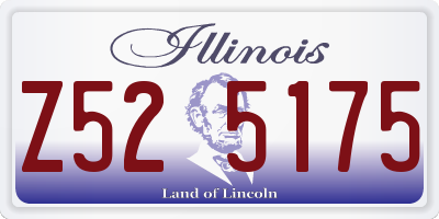 IL license plate Z525175