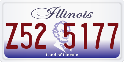IL license plate Z525177
