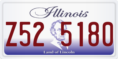 IL license plate Z525180