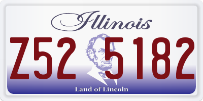 IL license plate Z525182