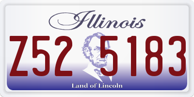 IL license plate Z525183