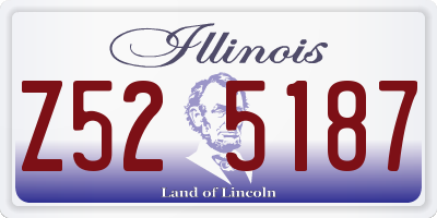 IL license plate Z525187