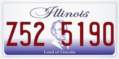 IL license plate Z525190