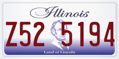 IL license plate Z525194