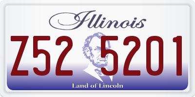 IL license plate Z525201