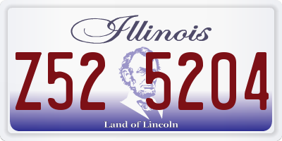 IL license plate Z525204