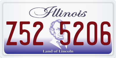 IL license plate Z525206