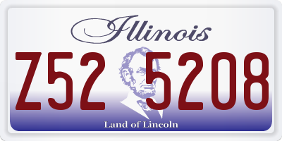 IL license plate Z525208