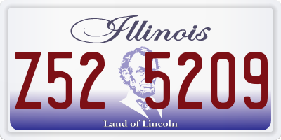 IL license plate Z525209