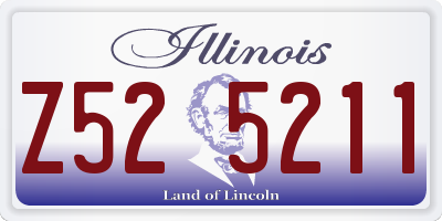 IL license plate Z525211