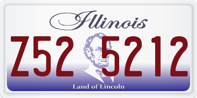 IL license plate Z525212