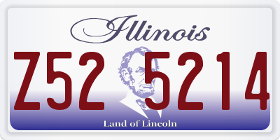 IL license plate Z525214
