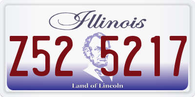 IL license plate Z525217