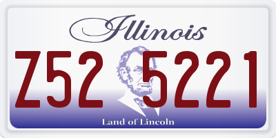 IL license plate Z525221