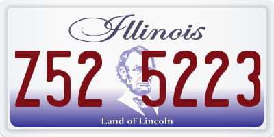 IL license plate Z525223