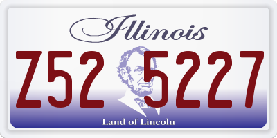 IL license plate Z525227