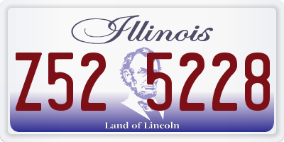 IL license plate Z525228