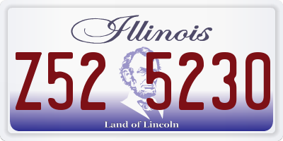 IL license plate Z525230