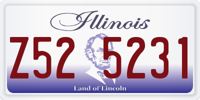 IL license plate Z525231