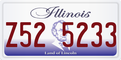 IL license plate Z525233